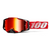 GAFAS DE PROTECCIÓN 100% ARMEGA ROJA LENTE ROJO ESPEJO [NEGRO/ ROJO]