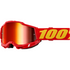 GAFAS DE PROTECCIÓN 100% ACCURI 2 ROJO LENTE ROJO ESPEJO [ROJO]