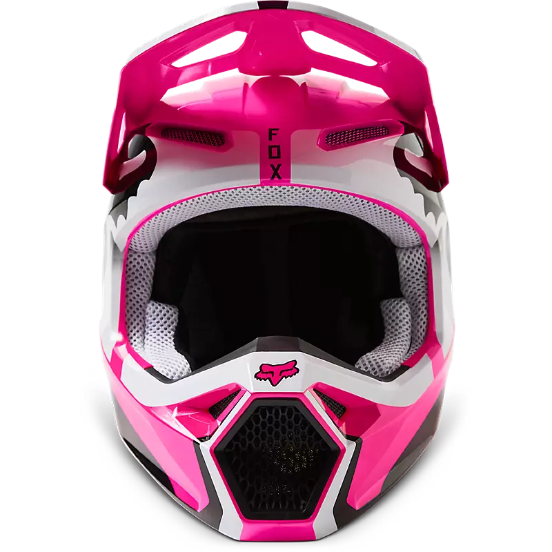 Casco fox discount rojo y blanco